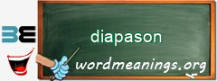 WordMeaning blackboard for diapason